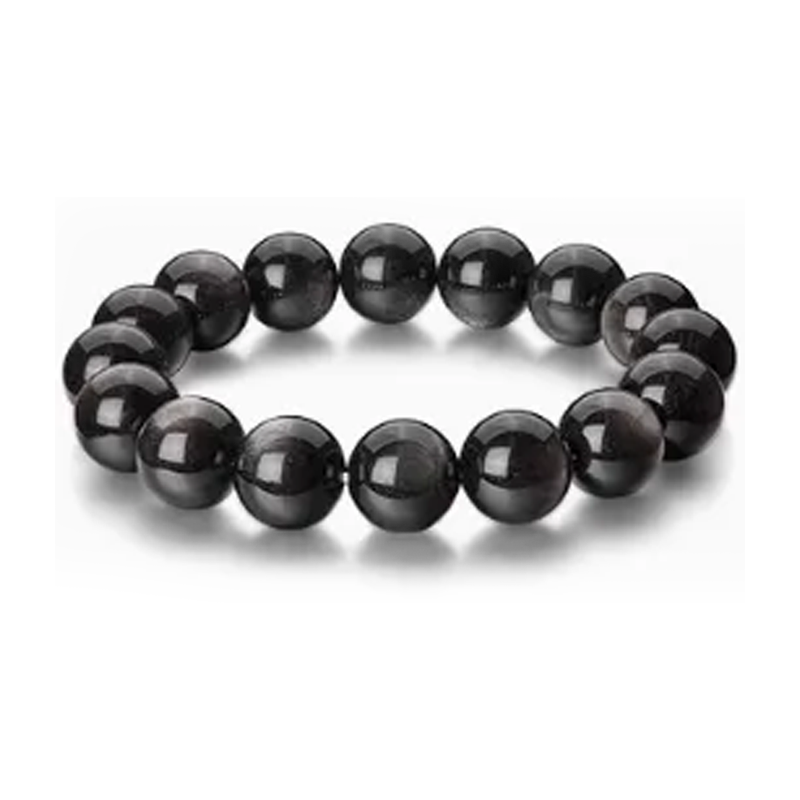 Silver Obsidian Jade Bracelet – Zodiac Luck