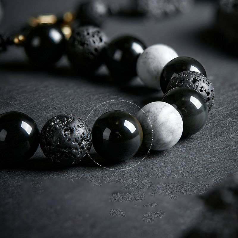 Mystic Night Planet Feng Shui Bracelet | Niche Five Element Design | Cosmic Energy Beads