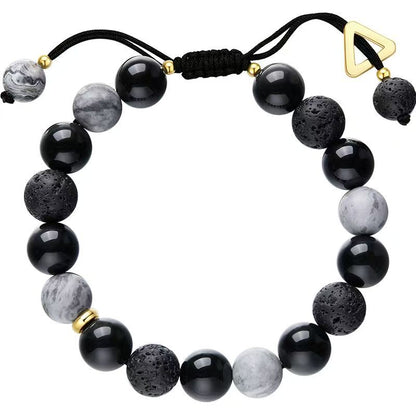 Mystic Night Planet Feng Shui Bracelet | Niche Five Element Design | Cosmic Energy Beads