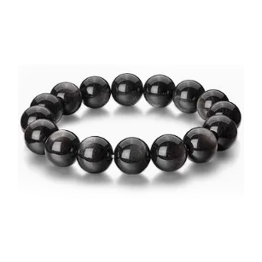 Silver Obsidian Jade Bracelet – Zodiac Luck