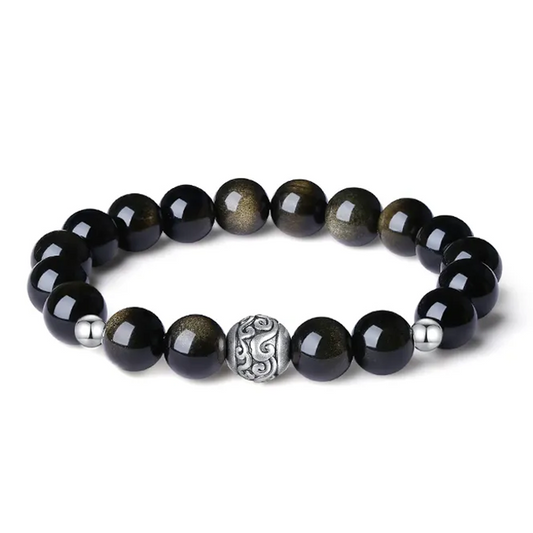 Feng Shui Obsidian Bracelet – Balance & Negative Energy Shield