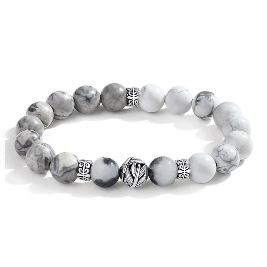 Sterling Silver Beaded Bracelet – Rapid Wealth Feng Shui Charm