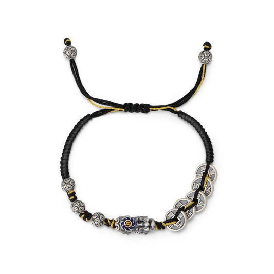 Men’s Silver Pixiu Fortune Bracelet – Valentine’s Day Feng Shui Jewelry
